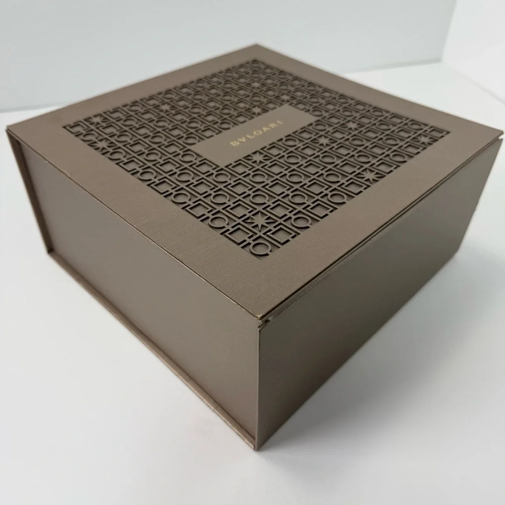 Beautiful Bvlgari Metallic Bronze Closet Storage or Gift Box - Picture 7 of 13